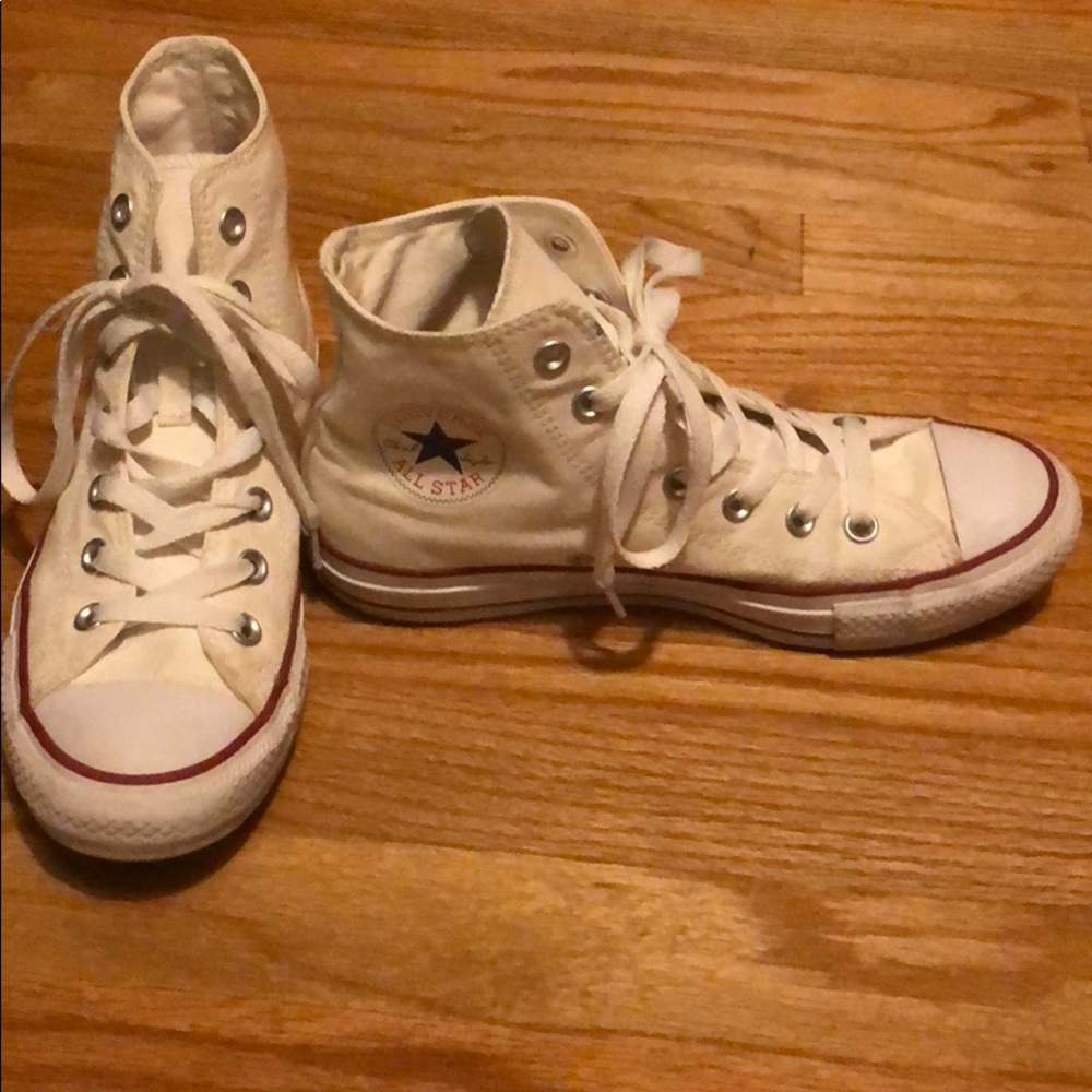White High-top Converse